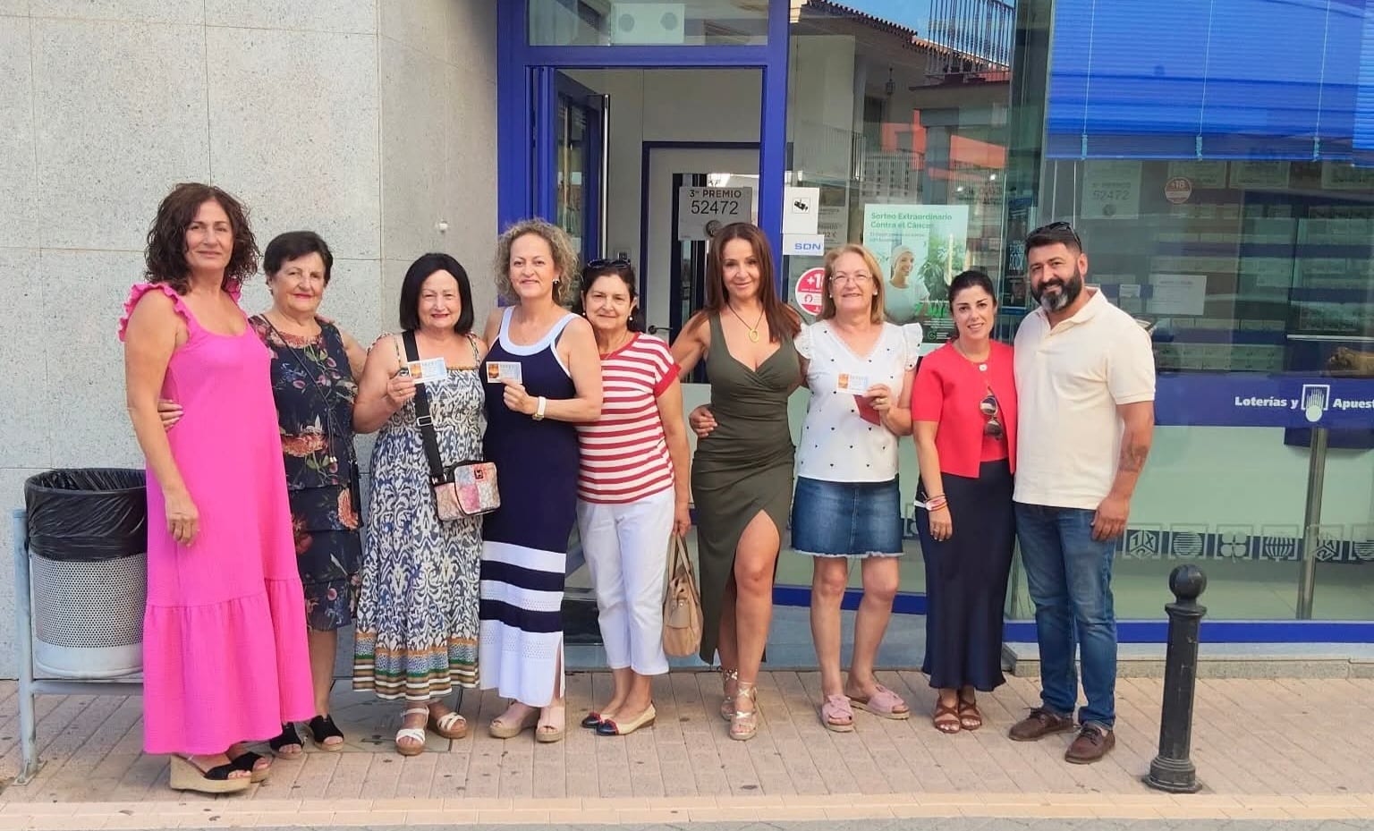 Un pellizco de 60.000 euros del primer premio de la Lotería para 40 familias de Antas