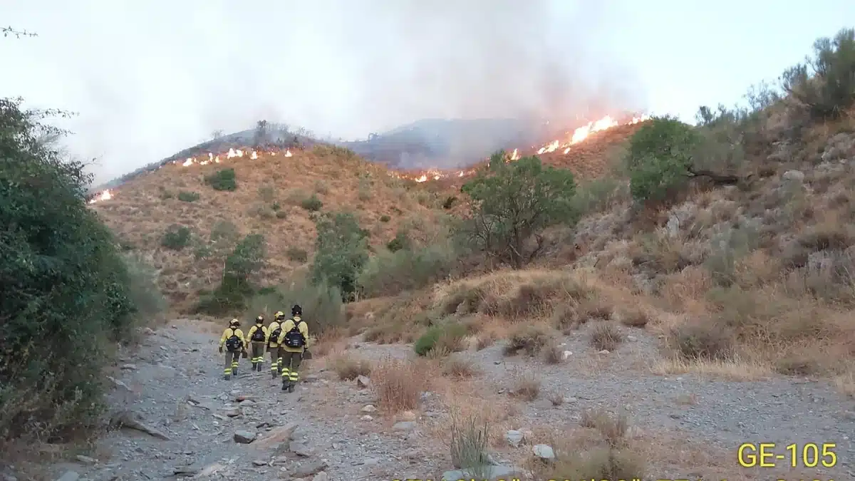 El alcalde de Lubrín respalda crear un retén del INFOCA en Bédar tras el incendio que ha devastado 400 hectáreas