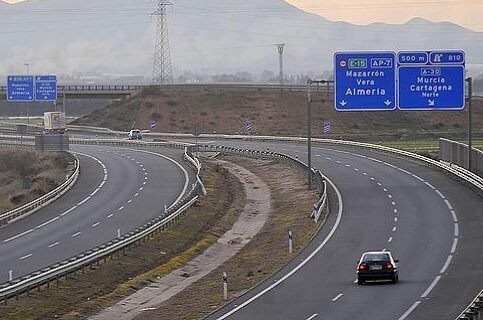 El tramo de autopista más peligroso de España está en el término municipal de Cuevas del Almanzora