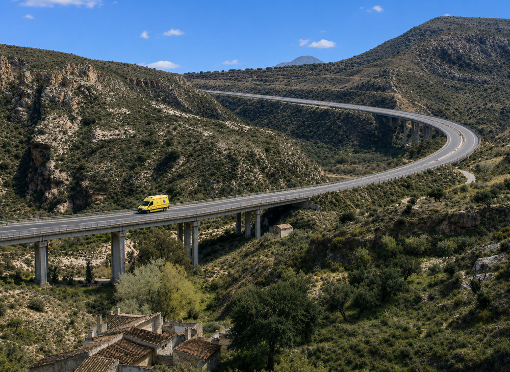 Un mensajero hallado sin vida en el Barranco del Tesoro tras dejar una nota en su furgoneta